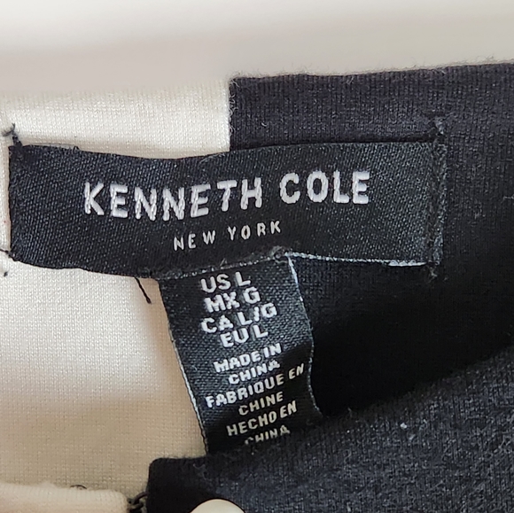 Kenneth Cole New York Black & White Dress size Large - Picture 9 of 16